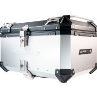 Baúl en aluminio color plata con placa específica incluida Baúl GPR TECH compatible con  Aprilia Tuareg 660 2021/2024 e5
