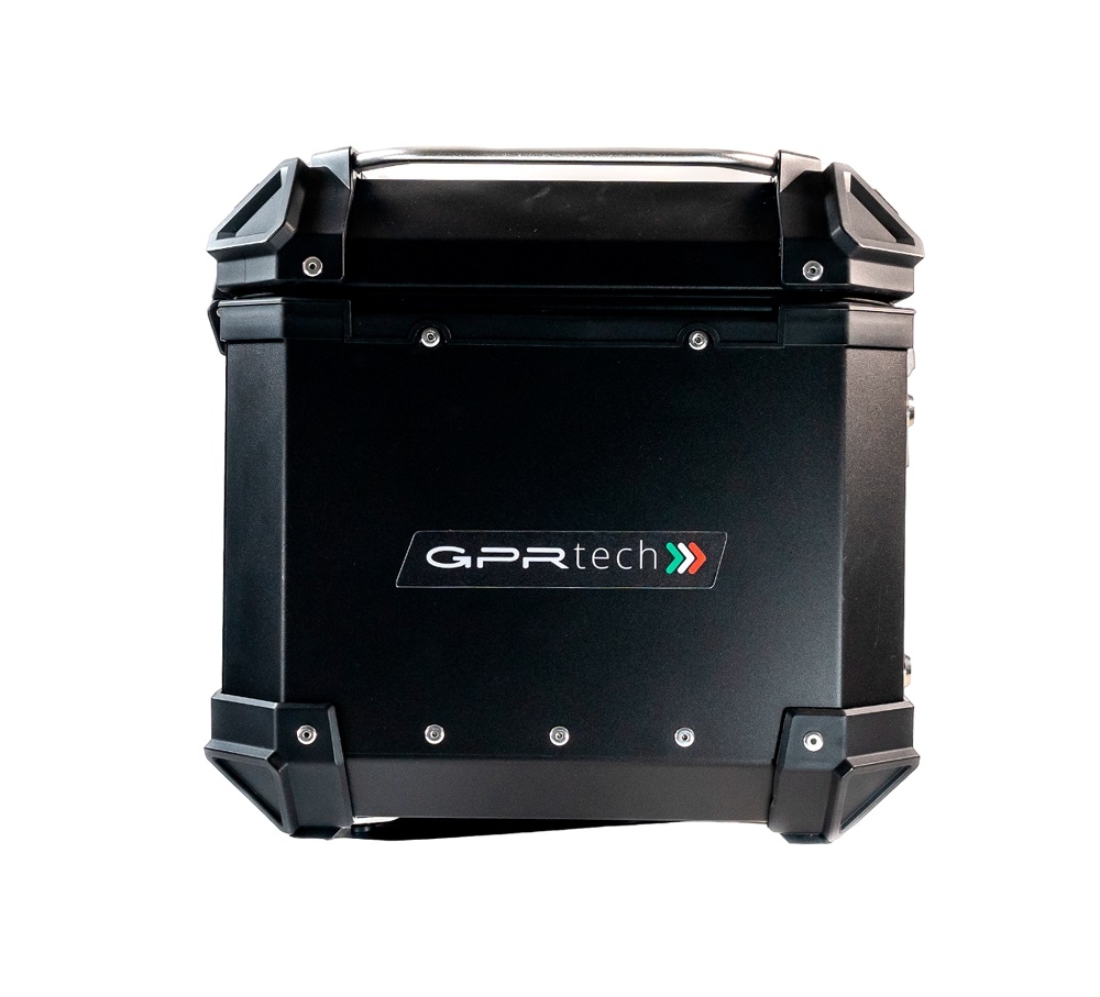Baúl en aluminio, color negro con placa específica incluida GPR TECH compatible con  Bmw F 650 Gs 2004/2013
