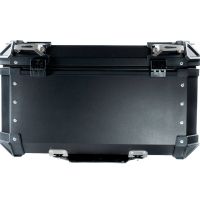 Baúl en aluminio, color negro con placa específica incluida Baúl GPR TECH compatible con  Aprilia Tuareg 660 2021/2024 e5