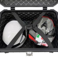 Baúl en aluminio, color negro con placa específica incluida GPR TECH compatible con  Kawasaki Versys 650 2023/2024 e5 plus