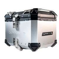 Baúl en aluminio color plata con placa específica incluida Baúl GPR TECH compatible con  Kawasaki Gtr 1400 2017/2018