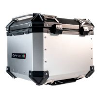 Baúl en aluminio color plata con placa específica incluida Baúl GPR TECH compatible con  Kawasaki Gtr 1400 2017/2018