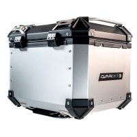 Baúl en aluminio color plata con placa específica incluida Baúl GPR TECH compatible con  Kawasaki Gtr 1400 2017/2018