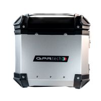 Baúl en aluminio color plata con placa específica incluida Baúl GPR TECH compatible con  Kawasaki Gtr 1400 2017/2018