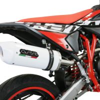 Escape compatible con Beta RR 125 4T Motard 2021-2024, Albus Evo4, Escape homologado, legal, con db killer extraíble, tubo de conexión y catalizador 