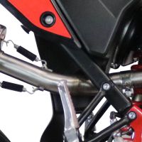 Escape compatible con Beta RR 125 4T Motard 2021-2024, Furore Evo4 Poppy, Escape legal, homologado, silenciador con catalizador, db killer desmontable y tubo de conexión específico 