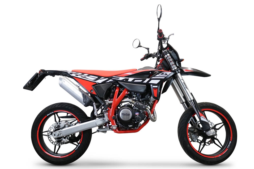 Escape compatible con Beta RR 125 4T Enduro 2021-2024, Decatalizzatore, Tubo supresor de catalizador 