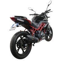Escape compatible con Benelli Bn 125 2021-2024, Furore Evo4 Nero, Escape completo homologado y legal,con catalizador incluido db killer extraíble 