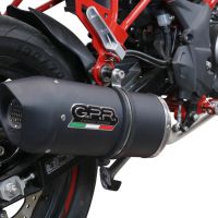 Escape compatible con Benelli Bn 125 2021-2024, Furore Evo4 Nero, Escape completo homologado y legal,con catalizador incluido db killer extraíble 