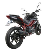 Escape compatible con Benelli Bn 125 2021-2024, Furore Evo4 Poppy, Escape completo homologado y legal,con catalizador incluido db killer extraíble 