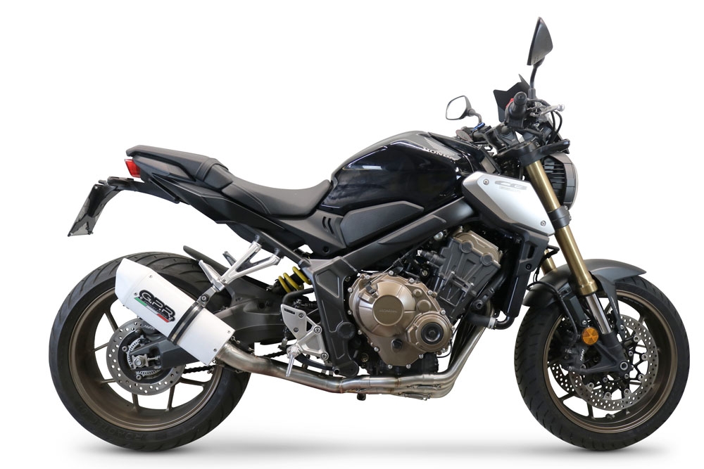 Escape compatible con Honda Cb 650 R 2019-2020, Albus Evo4, Escape completo homologado y legal,con catalizador incluido db killer extraíble 