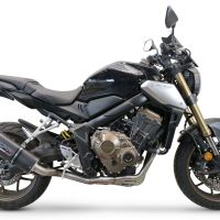 Escape compatible con Honda Cb 650 R 2021-2023, Furore Evo4 Nero, Escape completo homologado y legal,con catalizador incluido db killer extraíble 