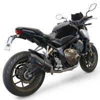 Escape compatible con Honda Cb 650 R 2021-2023, Furore Evo4 Nero, Escape completo homologado y legal,con catalizador incluido db killer extraíble 