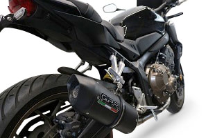 Escape compatible con Honda Cb 650 R 2021-2023, Furore Evo4 Nero, Escape completo homologado y legal,con catalizador incluido db killer extraíble 