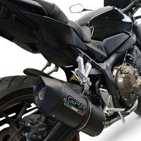 Escape compatible con Honda Cb 650 R 2021-2023, Furore Evo4 Nero, Escape completo homologado y legal,con catalizador incluido db killer extraíble 