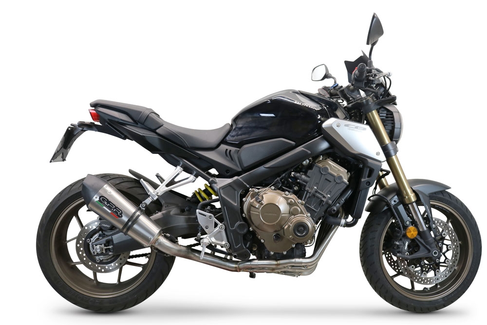 Escape compatible con Honda Cbr 650 R 2021-2023, GP Evo4 Titanium, Escape completo homologado y legal,con catalizador incluido db killer extraíble 