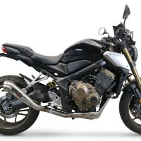 Escape compatible con Honda Cb 650 F 2014-2016, Powercone Evo, Escape completo homologado y legal, incluido db killer extraíble 