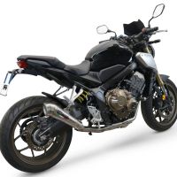 Escape compatible con Honda Cb 650 F 2014-2016, Powercone Evo, Escape completo homologado y legal, incluido db killer extraíble 