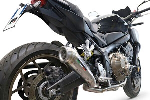 Escape compatible con Honda Cb 650 F 2014-2016, Powercone Evo, Escape completo homologado y legal, incluido db killer extraíble 