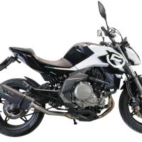 Escape compatible con Cf Moto 650 Nk 2021-2024, Furore Evo4 Nero, Escape legal, homologado, silenciador con catalizador, db killer desmontable y tubo de conexión específico 