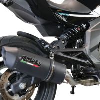 Escape compatible con Cf Moto 650 Nk 2021-2024, Furore Evo4 Nero, Escape legal, homologado, silenciador con catalizador, db killer desmontable y tubo de conexión específico 