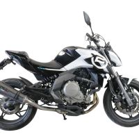 Escape compatible con Cf Moto 400 NK 2021-2023, GP Evo4 Poppy, Escape legal, homologado, silenciador con catalizador, db killer desmontable y tubo de conexión específico 