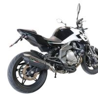 Escape compatible con Cf Moto 400 NK 2021-2023, GP Evo4 Poppy, Escape legal, homologado, silenciador con catalizador, db killer desmontable y tubo de conexión específico 