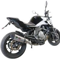 Escape compatible con Cf Moto 400 NK 2019-2020, GP Evo4 Titanium, Escape legal, homologado, silenciador con catalizador, db killer desmontable y tubo de conexión específico 