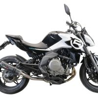 Escape compatible con Cf Moto 650 Nk 2021-2024, M3 Poppy , Escape legal, homologado, silenciador con catalizador, db killer desmontable y tubo de conexión específico 