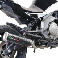 Escape compatible con Cf Moto 650 Nk 2021-2024, M3 Poppy , Escape legal, homologado, silenciador con catalizador, db killer desmontable y tubo de conexión específico 
