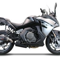 GPR escape compatible con  Cf Moto 650 Gt 2022-2024, New Grand Prix Evo Poppy, Escape legal, homologado, silenciador con db killer desmontable y tubo de conexión específico 