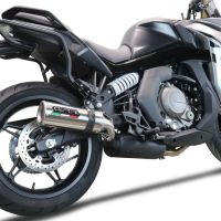 Escape compatible con Cf Moto 650 Gt 2022-2024, M3 Titanium Natural, Escape legal, homologado, silenciador con db killer desmontable y tubo de conexión específico 
