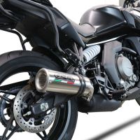Escape compatible con Cf Moto 650 Gt 2022-2024, M3 Titanium Natural, Escape legal, homologado, silenciador con db killer desmontable y tubo de conexión específico 