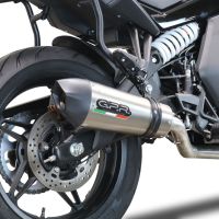 GPR escape compatible con  Cf Moto 650 Gt 2022-2024, New Grand Prix Evo Titanium, Escape racing, silenciador con db killer y tubos de conexión 