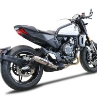 Escape compatible con Cf Moto 700 CL-X Adv 2025-2026, Deeptone Inox, Escape legal, homologado, silenciador con db killer desmontable y tubo de conexión específico 