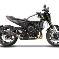 Escape compatible con Cf Moto 700 CL-X Adv 2022-2024, Gpe Ann. Poppy, Escape legal, homologado, silenciador con db killer desmontable y tubo de conexión específico 