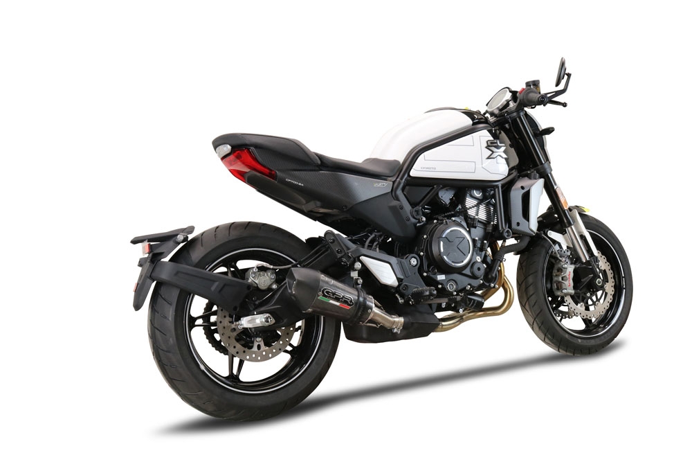 Escape compatible con Cf Moto 700 CL-X Adv 2022-2024, Gpe Ann. Poppy, Escape legal, homologado, silenciador con db killer desmontable y tubo de conexión específico 