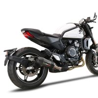 Escape compatible con Cf Moto 700 CL-X Adv 2022-2024, Gpe Ann. Poppy, Escape legal, homologado, silenciador con db killer desmontable y tubo de conexión específico 