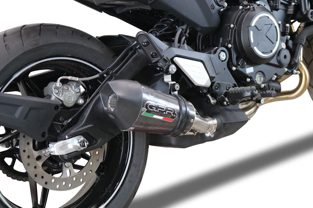 Escape compatible con Cf Moto 700 CL-X Adv 2022-2024, Gpe Ann. Poppy, Escape legal, homologado, silenciador con db killer desmontable y tubo de conexión específico 