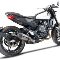 Escape compatible con Cf Moto 700 CL-X Adv 2022-2024, Gpe Ann. titanium, Escape legal, homologado, silenciador con db killer desmontable y tubo de conexión específico 
