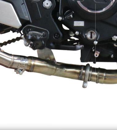 Escape compatible con Cf Moto 700 CL-X Heritage 2022-2024, Decatalizzatore, Tubo supresor de catalizador 