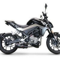 GPR escape compatible con  Cf Moto 300 NK 2022-2024, New Grand Prix Evo Poppy, Escape completo homologado y legal,con catalizador incluido db killer extraíble 