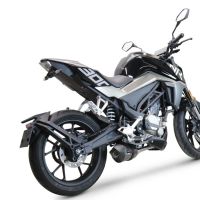 GPR escape compatible con  Cf Moto 300 NK 2022-2024, New Grand Prix Evo Poppy, Escape completo homologado y legal,con catalizador incluido db killer extraíble 