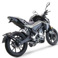 Escape compatible con Cf Moto 300 NK 2022-2024, GP Evo4 Titanium, Escape completo homologado y legal,con catalizador incluido db killer extraíble 