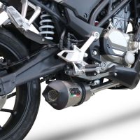 Escape compatible con Cf Moto 300 NK 2022-2024, GP Evo4 Titanium, Escape completo homologado y legal,con catalizador incluido db killer extraíble 