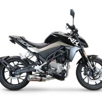 Escape compatible con Cf Moto 300 NK 2022-2024, M3 Inox , Escape completo homologado y legal,con catalizador incluido db killer extraíble 