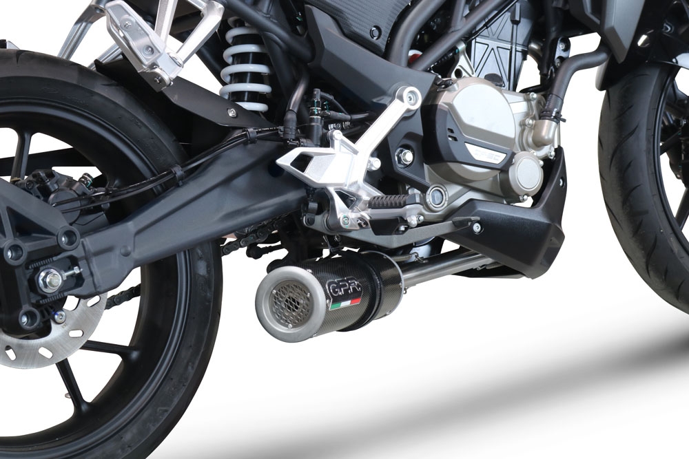 Escape compatible con Cf Moto 300 NK 2022-2024, M3 Poppy , Escape completo racing, incluyendo colector y db killer desmontable, sin homologación 