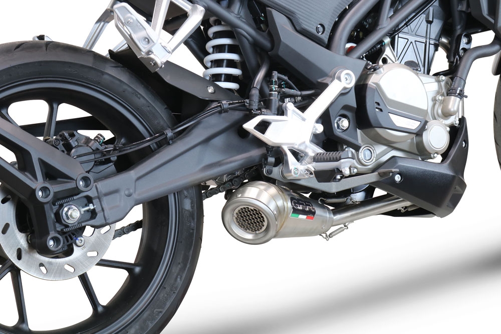 Escape compatible con Cf Moto 300 NK 2022-2024, Powercone Evo, Escape completo homologado y legal,con catalizador incluido db killer extraíble 