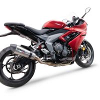 GPR escape compatible con  Triumph Daytona 660 2023-2025, New Grand Prix Evo Titanium, Escape completo homologado y legal,con catalizador incluido db killer extraíble 
