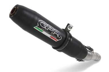 Escape compatible con Royal Enfield Classic 350 2021-2023, Deeptone Nero, Escape homologado, legal, con db killer extraíble, tubo de conexión y catalizador 